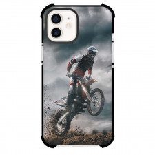 Motocross Phone Case For iPhone Samsung Galaxy Pixel OnePlus Vivo Xiaomi Asus Sony Motorola Nokia - Motocross Dirtbiker Riding In A Off Road Poster