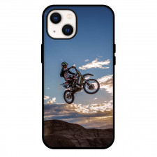 Motocross Phone Case For iPhone Samsung Galaxy Pixel OnePlus Vivo Xiaomi Asus Sony Motorola Nokia - Motocross Dirtbiker Jumping Over The Mountain Poster