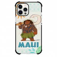 Moana Maui Case For iPhone Samsung Galaxy Pixel OnePlus Vivo Xiaomi Asus Sony Motorola Nokia - Maui Cartoon Sun Patterns Style Background
