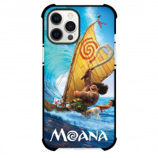 Moana Case For iPhone Samsung Galaxy Pixel OnePlus Vivo Xiaomi Asus Sony Motorola Nokia - Moana with Maui & Pua Sailing in a Big Waves