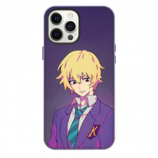 Mob Psycho 100 Teruki Hanazawa Phone Case For iPhone Samsung Galaxy Pixel OnePlus Vivo Xiaomi Asus Sony Motorola Nokia - Teruki Hanazawa Anime Character Portrait On Purple Background
