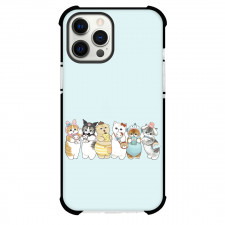 Mofusand Phone Case For iPhone Samsung Galaxy Pixel OnePlus Vivo Xiaomi Asus Sony Motorola Nokia - Cats Holding Sanrio Plushies