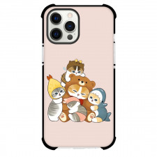 Mofusand Phone Case For iPhone Samsung Galaxy Pixel OnePlus Vivo Xiaomi Asus Sony Motorola Nokia - Characters Hugging Bear Illustration