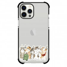 Mofusand Phone Case For iPhone Samsung Galaxy Pixel OnePlus Vivo Xiaomi Asus Sony Motorola Nokia - Characters Riding Train Illustration