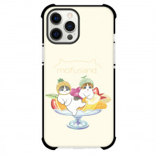 Mofusand Phone Case For iPhone Samsung Galaxy Pixel OnePlus Vivo Xiaomi Asus Sony Motorola Nokia - Dessert Cat Fruit Bowl Illustration
