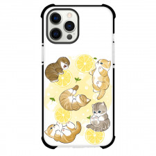 Mofusand Phone Case For iPhone Samsung Galaxy Pixel OnePlus Vivo Xiaomi Asus Sony Motorola Nokia - Lime Cat Collage