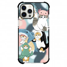 Mofusand Phone Case For iPhone Samsung Galaxy Pixel OnePlus Vivo Xiaomi Asus Sony Motorola Nokia - Marine Life Cat Collage