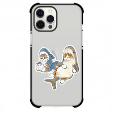 Mofusand Phone Case For iPhone Samsung Galaxy Pixel OnePlus Vivo Xiaomi Asus Sony Motorola Nokia - Shark Cat Sad Portrait