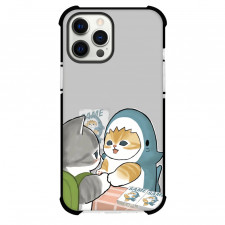 Mofusand Phone Case For iPhone Samsung Galaxy Pixel OnePlus Vivo Xiaomi Asus Sony Motorola Nokia - Shark Cat Same