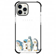 Mofusand Phone Case For iPhone Samsung Galaxy Pixel OnePlus Vivo Xiaomi Asus Sony Motorola Nokia - Shark Cat Side Portrait