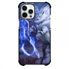 Monster Hunter Kirin Phone Case For iPhone Samsung Galaxy Pixel OnePlus Vivo Xiaomi Asus Sony Motorola Nokia - Kirin Standing Pose Blue Flame Background