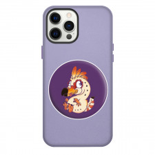 Monster Hunter Kulu-Ya-Ku Phone Case For iPhone Samsung Galaxy Pixel OnePlus Vivo Xiaomi Asus Sony Motorola Nokia - Kulu-Ya-Ku Baby Cartoon Art Violet Background