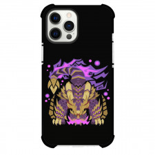 Monster Hunter Magnamalo Phone Case For iPhone Samsung Galaxy Pixel OnePlus Vivo Xiaomi Asus Sony Motorola Nokia - Magnamalo Icon Pixel Art Black Background