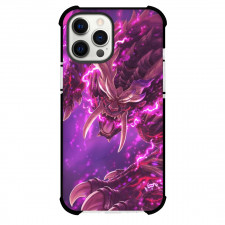 Monster Hunter Magnamalo Phone Case For iPhone Samsung Galaxy Pixel OnePlus Vivo Xiaomi Asus Sony Motorola Nokia - Magnamalo Raging Violet Flame Illustration