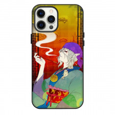 Mononoke The Movie Medicine Seller Phone Case For iPhone Samsung Galaxy Pixel OnePlus Vivo Xiaomi Asus Sony Motorola Nokia - Medicine Seller Smirking Fierce Side Portrait