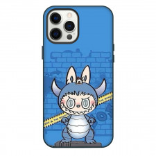 The Monsters Labubu Case For iPhone Samsung Galaxy Pixel OnePlus Vivo Xiaomi Asus Sony Motorola Nokia - The Monsters Labubu Caution Dino Portrait On Black Background