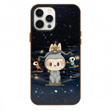 The Monsters Labubu Case For iPhone Samsung Galaxy Pixel OnePlus Vivo Xiaomi Asus Sony Motorola Nokia - The Monsters Labubu Sitting Scale Portrait On Night Background