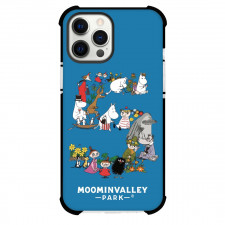 Moominvalley Phone Case For iPhone Samsung Galaxy Pixel OnePlus Vivo Xiaomi Asus Sony Motorola Nokia - Characters Blue Background