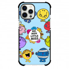 Mr Men Little Miss Phone Case For iPhone Samsung Galaxy Pixel OnePlus Vivo Xiaomi Asus Sony Motorola Nokia - Mr Men Little Miss Characters On Blue Background