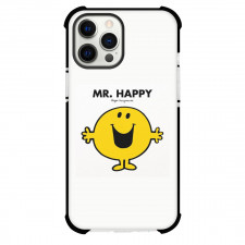 Mr Men Little Miss Happy Phone Case For iPhone Samsung Galaxy Pixel OnePlus Vivo Xiaomi Asus Sony Motorola Nokia - Mr Men Little Miss Happy On White Background