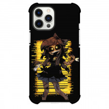 Murder Drones CYN Phone Case For iPhone Samsung Galaxy Pixel OnePlus Vivo Xiaomi Asus Sony Motorola Nokia - CYN Standing On Yellow Black Background