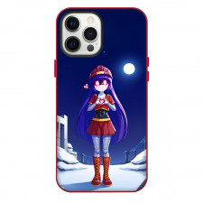 Murder Drones Doll Phone Case For iPhone Samsung Galaxy Pixel OnePlus Vivo Xiaomi Asus Sony Motorola Nokia - Doll Showing Heart Sign On Night Sky Moon Background Illustration Art