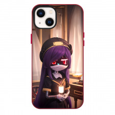 Murder Drones Doll Phone Case For iPhone Samsung Galaxy Pixel OnePlus Vivo Xiaomi Asus Sony Motorola Nokia - Doll With Purple Hair Holding Light 3D Illustration