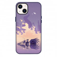 Murder Drones Phone Case For iPhone Samsung Galaxy Pixel OnePlus Vivo Xiaomi Asus Sony Motorola Nokia - Murder Drones J And Uzi Minimalist Purple And Beige Illustration Art