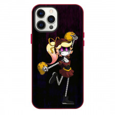 Murder Drones Lizzy Phone Case For iPhone Samsung Galaxy Pixel OnePlus Vivo Xiaomi Asus Sony Motorola Nokia - Lizzy Cheerleader Girl On Dark Background