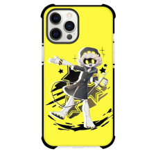 Murder Drones N Phone Case For iPhone Samsung Galaxy Pixel OnePlus Vivo Xiaomi Asus Sony Motorola Nokia - N Illustration Art On Yellow Background