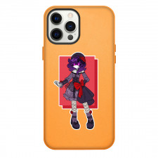 Murder Drones Nori Doorman Phone Case For iPhone Samsung Galaxy Pixel OnePlus Vivo Xiaomi Asus Sony Motorola Nokia - Nori Doorman Standing Illustration Art On Red Background Sticker