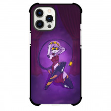 Murder Drones V Phone Case For iPhone Samsung Galaxy Pixel OnePlus Vivo Xiaomi Asus Sony Motorola Nokia - V Holding Rose With Mouth On Purple Background
