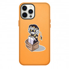 Murder Drones V Phone Case For iPhone Samsung Galaxy Pixel OnePlus Vivo Xiaomi Asus Sony Motorola Nokia - V Sitting On A Box Sticker