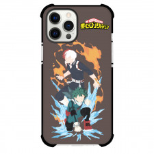 My Hero Academia Phone Case For iPhone And Samsung Galaxy Devices - Izuku Midoriya And Shoto Todoroki Attack Mode Minimalist