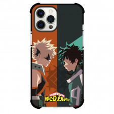 My Hero Academia Phone Case For iPhone And Samsung Galaxy Devices - Katsuki Bakugo And Izuku Midoriya Side Portrait Minimalist
