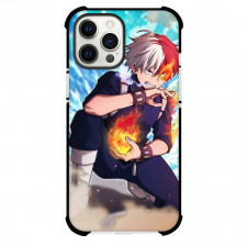 My Hero Academia Shoto Todoroki Case For iPhone Samsung Galaxy Pixel OnePlus Vivo Xiaomi Asus Sony Motorola Nokia - Shoto Igniting Powers Ice Background