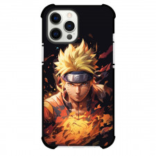 Naruto Uzumaki Phone Case For iPhone And Samsung Galaxy Devices - Naruto Portrait Orange Black Background