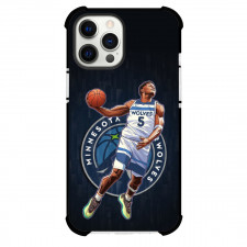 NBA Anthony Edwards Phone Case For iPhone Samsung Galaxy Pixel OnePlus Vivo Xiaomi Asus Sony Motorola Nokia - Anthony Edwards Dunk Logo Portrait Illutration