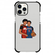 NBA Amen Thompson Phone Case For iPhone Samsung Galaxy Pixel OnePlus Vivo Xiaomi Asus Sony Motorola Nokia - Amen And Ausar Thompson Minimalist Art Sticker