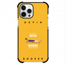 NBA Devin Booker Phone Case For iPhone Samsung Galaxy Pixel OnePlus Vivo Xiaomi Asus Sony Motorola Nokia - Devin Booker Laying Down Name Poster Illustration