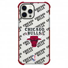 NBA Chicago Bulls Phone Case For iPhone and Samsung Galaxy Devices - Chicago Bulls Medley Monogram Wordmark