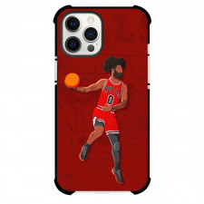 NBA Coby White Phone Case For iPhone Samsung Galaxy Pixel OnePlus Vivo Xiaomi Asus Sony Motorola Nokia - Coby White Dunk Portrait Vector Art In Red Background