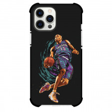 NBA Vince Carter Phone Case For iPhone Samsung Galaxy Pixel OnePlus Vivo Xiaomi Asus Sony Motorola Nokia - Vince Carter Dunk Portrait Illustration In Black Background