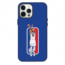 NBA Stephen Curry Phone Case For iPhone Samsung Galaxy Pixel OnePlus Vivo Xiaomi Asus Sony Motorola Nokia - Stephen Curry Shooting Portrait NBA Logo