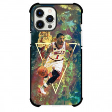 NBA Derrick Rose Phone Case For iPhone Samsung Galaxy Pixel OnePlus Vivo Xiaomi Asus Sony Motorola Nokia - Derrick Rose Dribble Running Portrait Poster