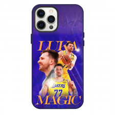 NBA Luka Doncic Phone Case For iPhone Samsung Galaxy Pixel OnePlus Vivo Xiaomi Asus Sony Motorola Nokia - Luka Doncic Smiling Portrait Collage Magic Poster