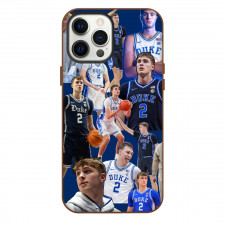 NBA Cooper Flagg Phone Case For iPhone Samsung Galaxy Pixel OnePlus Vivo Xiaomi Asus Sony Motorola Nokia - Cooper Flagg Silly Portrait Collage Blue Background