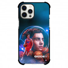 NBA Josh Giddey Phone Case For iPhone and Samsung Galaxy Devices - Josh Giddey OKC Thunder Guard Dribbling Poster Art