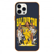 NBA Tyrese Haliburton Phone Case For iPhone Samsung Galaxy Pixel OnePlus Vivo Xiaomi Asus Sony Motorola Nokia - Tyrese Haliburton Indiana Pacers Cartoon Art Illustration On Dark Background