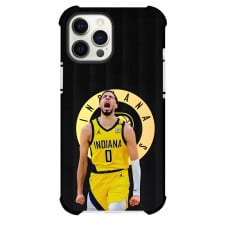 NBA Tyrese Haliburton Phone Case For iPhone Samsung Galaxy Pixel OnePlus Vivo Xiaomi Asus Sony Motorola Nokia - Tyrese Haliburton Indiana Pacers Shouting On Black Background